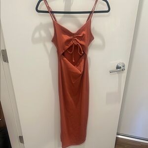 Rust Sleeveless Dress